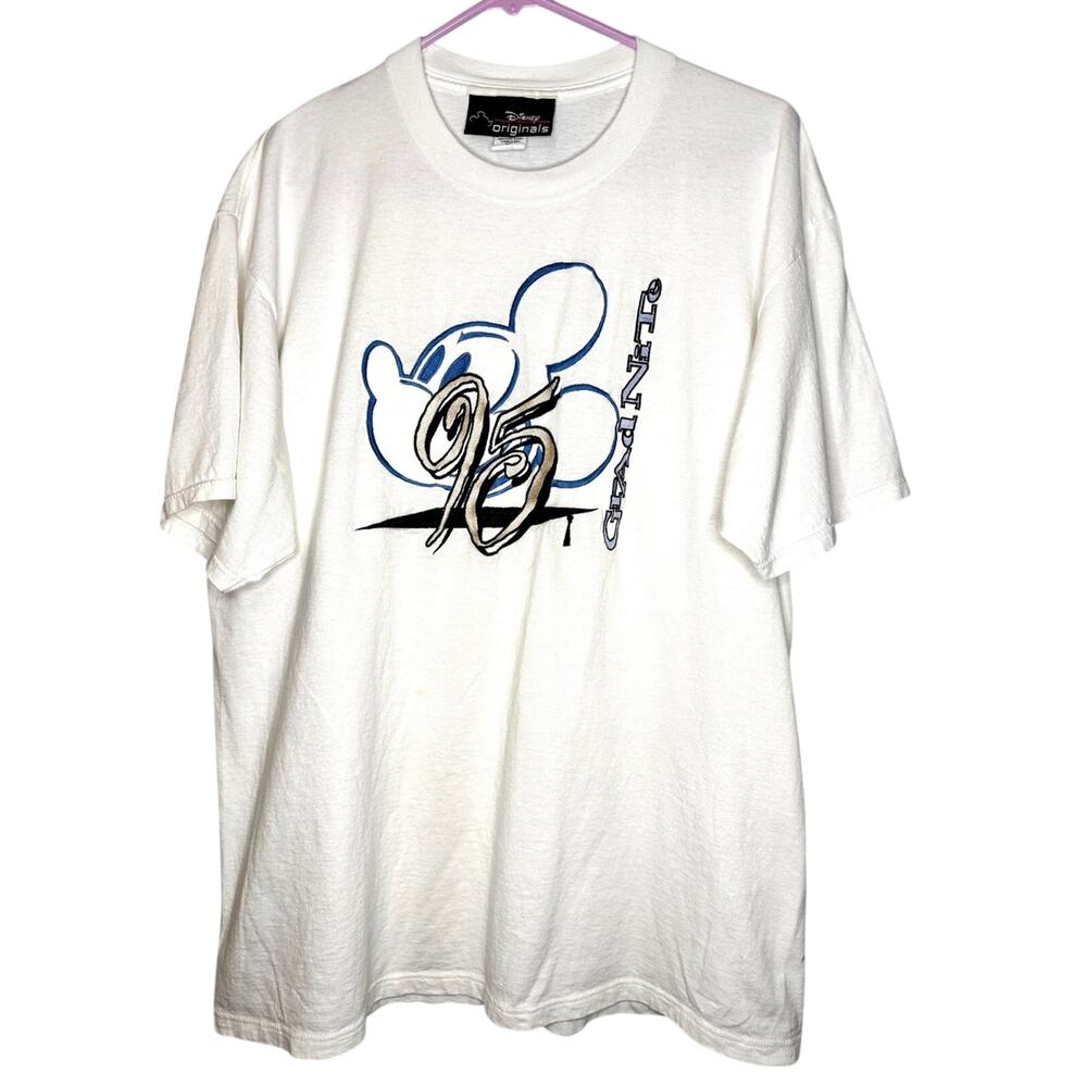 Vintage 90s Disney Original High School Grad Nite 1995 White Tee L XL